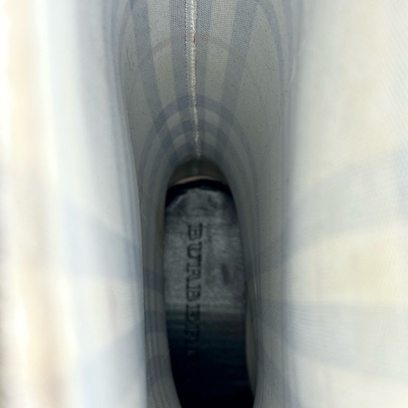 Burberry Check Rain Boots Size 38 / US 8 Waterproof / Mended Opening - Picture 3 of 16